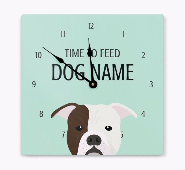 Time To Feed: Personalized {breedFullName} Wall Clock